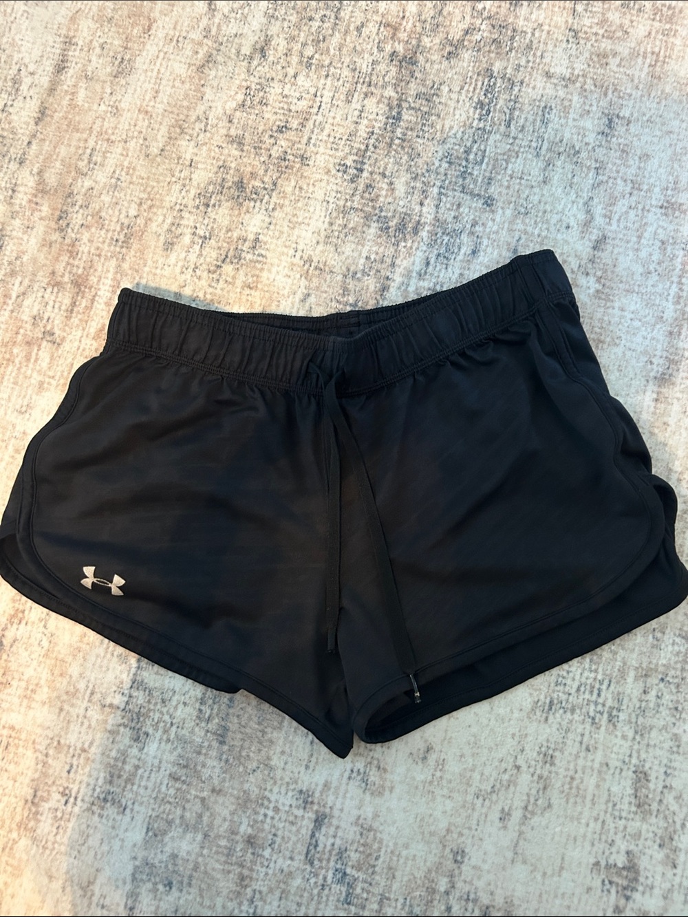 Under Armour Black Women's Athletic Shorts with Logo